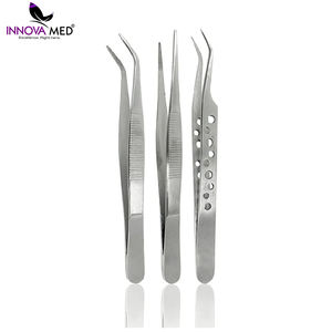 Pinzas para Artistas de Pestañas de Marca Privada, Pinzas de Acero Inoxidable para Extensión de Pestañas con Punta de Fibra Nano Grip, Herramienta de Belleza de innovamed - Product Image 4