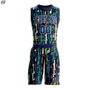 Nouvelle arrivée d'uniformes de basket-ball au design personnalisé par sublimation, ensemble maillot et short de basket-ball en polyester - Product Image 1