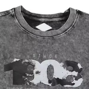 Men's Regular Fit Streetwear Short Sleeve T-Shirt 100% Cotton Eco-Friendly Heavy <b>Weight</b> Custom <b>Blank</b> - Product Image 6