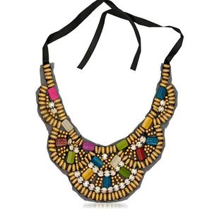Urth Bohemian Turquoise Pearl Beaded Necklace Multicolour Zinc Alloy Ball <b>Chains</b> Trendy Religious Style Gift Main <b>Copper</b> - Product Image 1