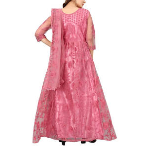 Nouveaux arrivages de tenues de soirée Salwar Kameez en soie pour femmes, tenue décontractée formelle indienne pakistanaise d'excellente qualité - Product Image 2