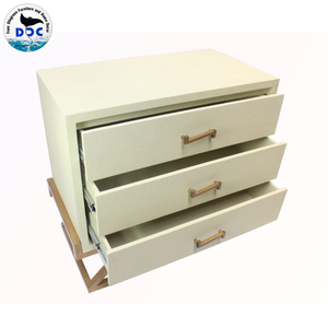 Fabricant de tables de chevet en faux galuchat les plus populaires Meubles de chambre à coucher Armoires à trois tiroirs Commode moderne et minimaliste - Product Image 4