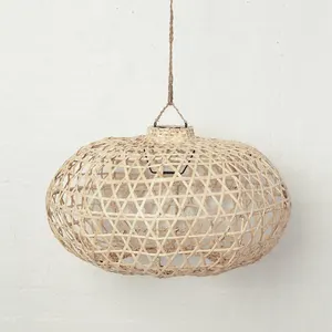 New design hand woven bamboo hanging lamps durable pendant lampshades best selling ceiling light