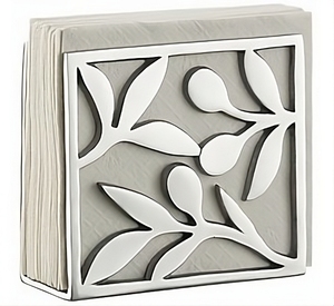 Polished Finishing High Quality Aluminium Napkin Holder Modern Design Environmental Friendly <b>Silver</b> Home Hotel Restaurant <b>Table</b> - Product Image 2