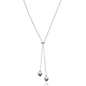 จี้สร้อยคอรูปหัวใจดีไซน์แบบ Lariat สำหรับผู้หญิง รูปทรงมินิมอล สไตล์ตุรกี ขายส่ง งานแฮนด์เมด เครื่องประดับเงินแท้ 925 - Product Image 3