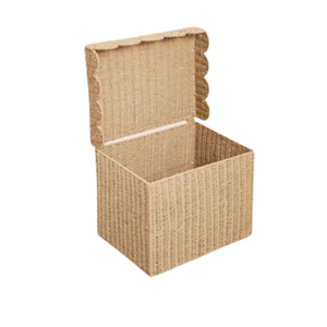 LAVIHEXCO 100% cesta de almacenamiento de ratán Natural ecológica tapa tejida a mano Vietnam para organización de decoración del hogar tamaño personalizado - Product Image 1