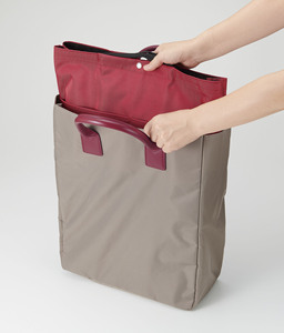 Tsulette แฟนกระดาษ2Way totebag สีม่วง - Product Image 5