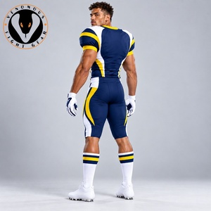 Uniforme d'équipe de football américain alliant matériau respirant, mouvements fluides et style athlétique moderne pour le jour du match - Product Image 6