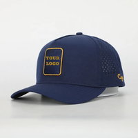 Gorras de Golf Vintage Impermeables de Secado Rápido con Perforaciones Láser, 5 Gorras Personalizadas con Logotipo Bordado en 3D y Etiqueta Tejida Interna