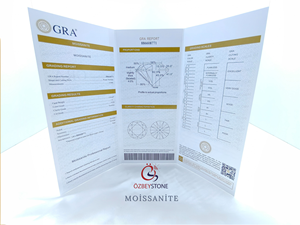 มอยส์ซาไนต์สีขาวทรงกลมเจียระไนแบบบริลเลียนท์ ผลิตในห้องปฏิบัติการ สำหรับทำเครื่องประดับ ระดับสี D ความสะอาด VVS1 - Product Image 4