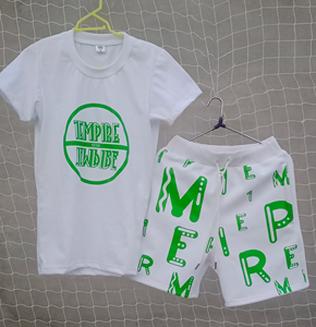 Conjunto de Camiseta y Pantalones Cortos Unisex de Estilo Urbano, Cuello Redondo, Manga Corta, Estampado de Calavera, Pantalones Cortos de Mezclilla, Transpirable, Ropa Casual de Verano - Product Image 6