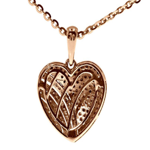 Pendentif coeur de mode élégant classique avec diamants Moissanite étincelants bijoux en argent collier cadeau - Product Image 4