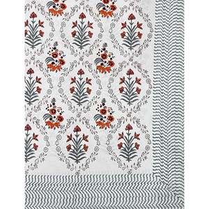 Hand Block Printed King Size 100% Cotton Double Bedsheet Pillow Cover Eco-Friendly Floral <b>Comforter</b> <b>Set</b> for Home 3 Pcs <b>Set</b> - Product Image 2