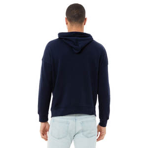 Bella + เสื้อฮู้ดแบบสวมหัวผ้าแคนวาสสำหรับทุกเพศ33729ผ้าแคนวาสสำหรับฤดูหนาวเสื้อกันหนาวมีฮู้ดผ้าฟองน้ำขนแกะสีกรมท่า - Product Image 3