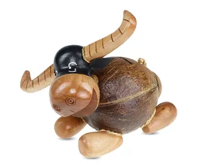 Regalo de coco hecho a mano de alta calidad Formas de animales talladas en Vietnam para decoración al por mayor - Product Image 4