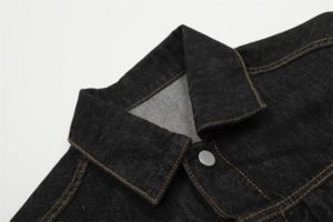Veste en jean tendance avec logo personnalisé pour homme, veste en jean multi-poches, veste décontractée pour homme - Product Image 4