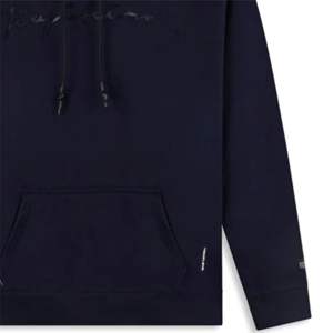 Sweat à capuche Pro Navy Premium Mens Performance Hoodie avec logo en caoutchouc 3D Soft Durable Athletic Fit & Streetwear Fashion - Product Image 5