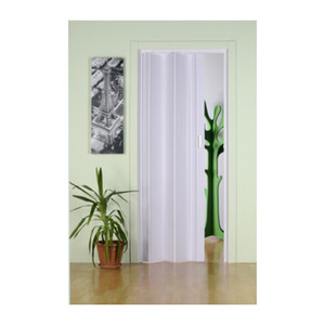 Porta a Soffietto con Maniglia 83x214 cm Bianca - Product Image 1
