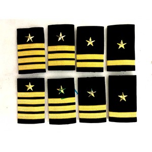 Epaulettes personalizados de capitán epallette, uniforme de ceremonia, tablero de hombro, estrella de oro - Product Image 4