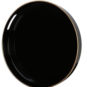 Asas chapadas en oro, bandeja decorativa para servidor de desayuno, forma Rectangular decorativa grabada a mano para servir comida, bandeja de mármol - Product Image 6