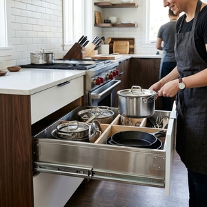 Heavy Duty Slide-Out <b>Kitchen</b> Drawer Organizer Cabinet Pull Out High Quality Wholesale Supply Professional Grade - Product Image 2