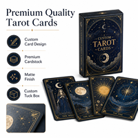 Jeu de cartes de tarot personnalisées, cartes d'oracle personnalisées, impression avec boîte pour divination, cadeau
