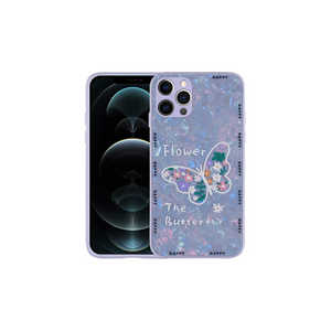 เคสป้องกันซิลิโคน TPU แบบแข็งลายดอกไม้เน็ตซี่ ไลแลค ฟลาวเวอร์ เอดิชั่นใช้งานร่วมกับไอโฟน 12 โปรแม็กซ์และวีโว่ โมบาย - Product Image 1