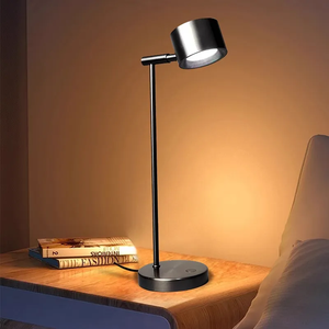 USB có thể sạc lại LED bảng đèn từ Touchable 360 xoay không dây điều khiển từ xa đèn bàn màu đen cho phòng ngủ nhà khách sạn - Product Image 2
