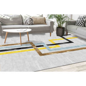 Tapis Minimaliste : Tapis d'Entrée Bohème Moderne, Tapis Doux Non Tissé - Product Image 2