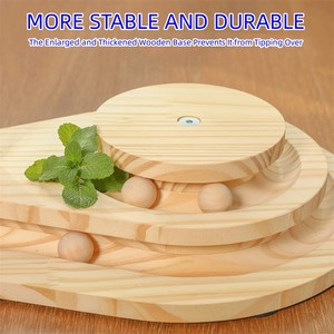 Bóng Đồ Chơi Mèo Tương Tác Bằng Tre Trụ Cào Tùy Chỉnh Bán Sỉ Cho Mèo Trong Nhà - Product Image 3