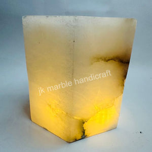 Lampe de table moderne en marbre blanc, ornement pour chambre à coucher et salon, belle lampe, support de lampe T, meilleur prix, hauteur 15cm - Product Image 5