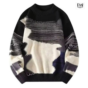 Suéteres cómodos cálidos modernos delanteros ajustados para ropa de punto de suéter de manga larga de color personalizado - Product Image 2