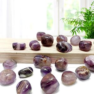 Piedras preciosas semipreciosas pulidas de cristales de amatista natural para curación de Chakras Reiki y decoración del hogar - Product Image 2