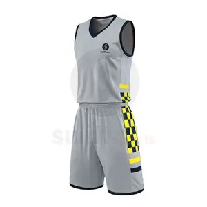 Pakistani Supplier 2023 Latest Basketball Jersey Design Wholesale Cheap Custom Basketball Uniform For Unisex