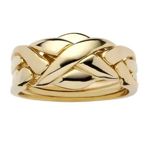 Anneau de serviette en métal finition dorée support de table élégant pour la décoration de fête de mariage et de restaurant à la maison - Product Image 6