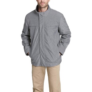 Wholesale Men's Softshell Jackets Breathable Outdoor Nylon Polyester Comfortable Softshell <b>Stand</b> Up Collar for Men - Product Image 1