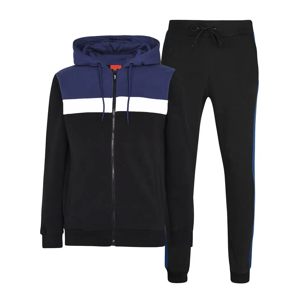 Chándal deportivo con cremallera de alta calidad para hombre, chándal deportivo de Color liso para entrenamiento deportivo al aire libre, chándal para correr