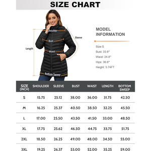 Abrigo acolchado ecológico para mujer, ligero con diseño a prueba de viento, chaqueta de invierno para mujer - Product Image 6