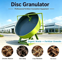 Granulateur à disques inclinables réglables pour la production uniforme de granulés ronds pour engrais organiques et composés