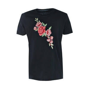 Venta al por mayor de poliéster/algodón bordado logotipo en blanco de los hombres para camisas personalizadas bordado camisetas de alta calidad transpirable corto - Product Image 5