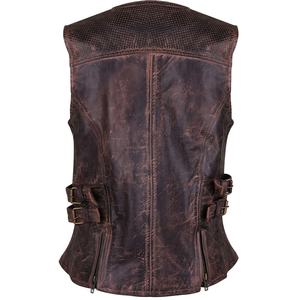 Haute Qualité Haute Visibilité Logo Personnalisé Étanche Biker Mode Élégant Moto Unisexe Gilet En Cuir - Product Image 3