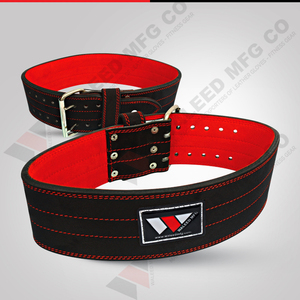 Cinturón de levantamiento de pesas de cuero de doble punta, cinturón de potencia de 10 mm de grosor, cinturón de entrenamiento de gimnasio de alta resistencia para fitness y levantamiento de pesas - Product Image 2