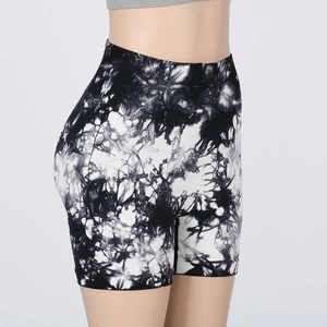 Hot Sale Running Yoga Shapers Shorts Tie Dye Seamless Yoga Biker Shorts Workout Butt Lifting High Waist Women Gym Sports Shorts - Product Image 4