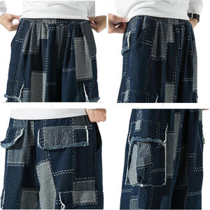 Nuevos Jeans Holgados para Hombre, Estilo Hip Hop, Pantalones Vaqueros de Pierna Ancha, Ajuste Holgado, Ropa Casual de Calle, Logotipo Frontal OEM - Product Image 6