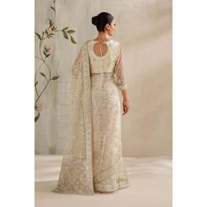 Embroidered Chiffon <b>Net</b> <b>Fabric</b> UF-4372 - Product Image 2
