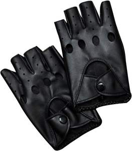Guantes de Conducción de Cuero Vacuno de Alta Calidad, Medios Dedos, Resistentes al Viento, con Logotipo Personalizado, Equipo Deportivo Profesional para Hombre, Venta al Por Mayor, Aptos para Gimnasio - Product Image 1