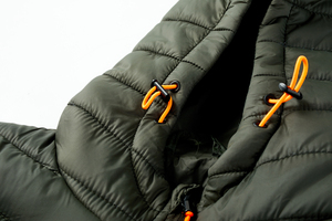 Chaqueta Acolchada con Capucha para Hombre de Lujo, Ligera, Cálida, Cortavientos, Transpirable, 100% Fibra de Bambú para Senderismo, Viajes y Uso Casual al Aire Libre - Product Image 5