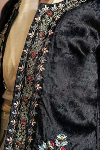 Premium Quality Kaftan Custom Women's Embroidery Wool Collar Winter <b>Jacket</b> for Ladies Multi Colour Kanya Libas India Pakistan - Product Image 3