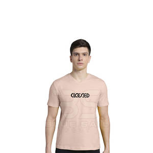 Camiseta Ligera con Cuello en V para Hombre, de Algodón Suave y Transpirable, para Gimnasio, Entrenamiento, Uso Casual y al Aire Libre - Product Image 6