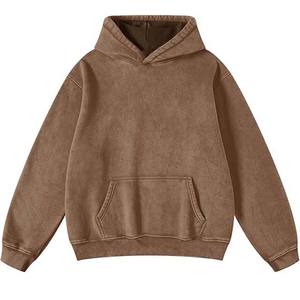 100% Cotton OEM Design Streetwear Heavy Washed <b>Grey</b> Pullover <b>Hoodie</b> Acid Wash Oversized <b>Men's</b> Wholesale Cheep Price Basics - Product Image 1